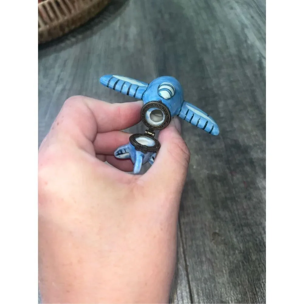 Aircraft Airplane Plane Hinged Trinket Box does not latch